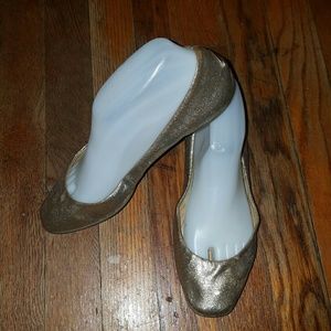 Jimmy Choo Gold Ballet Flats